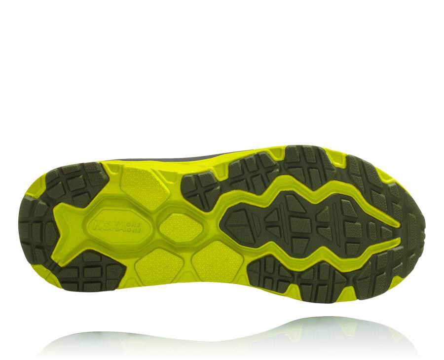 Hoka One One Mens Trail Shoes - Challenger ATR 5 - Black/Green - WKFA26810
